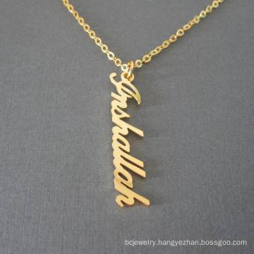 Shangjie OEM Customized Vertical Stainless Steel Pendant Necklace women necklace 2021 chain jewelry necklaces